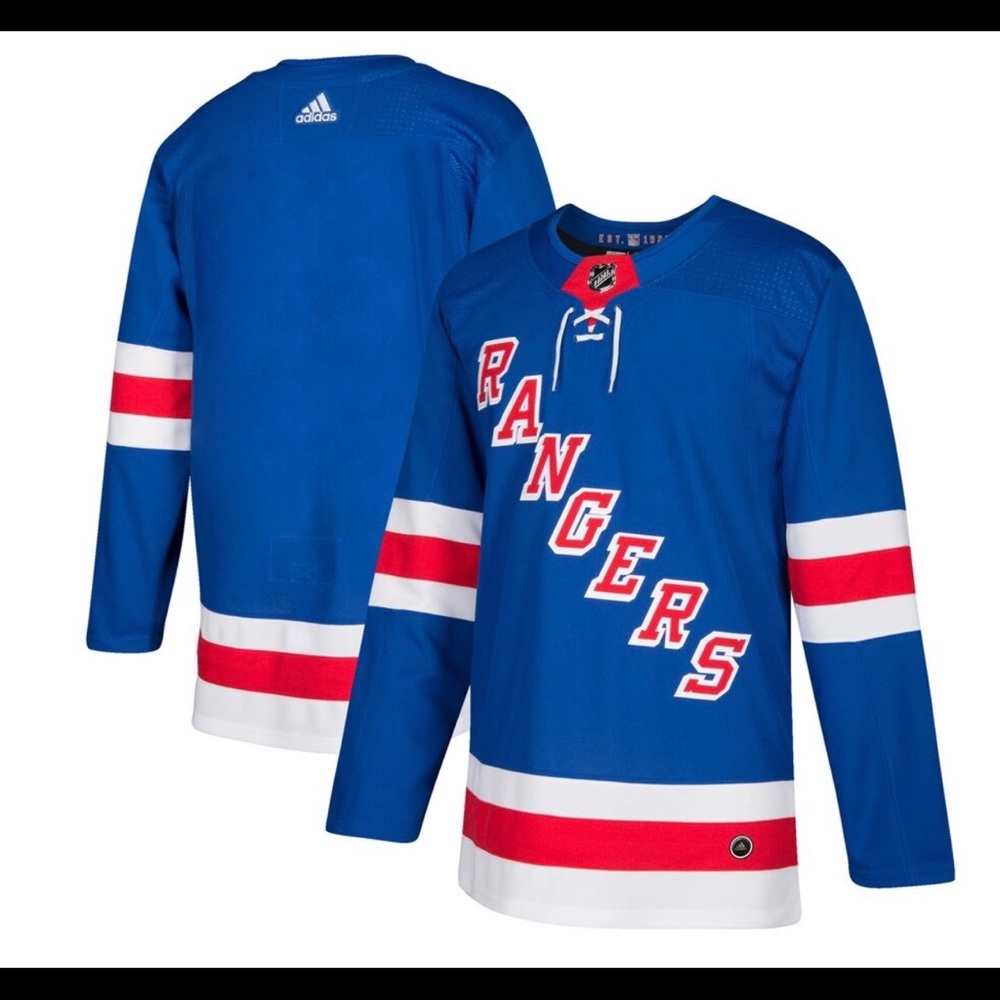 Brand New Men's Authentic Rangers Jersey
